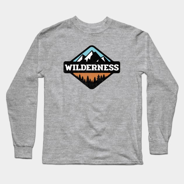 Wilderness Adventure Long Sleeve T-Shirt by Tees For UR DAY